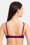 Tweens Double Layered Non Wired Full Coverage T-Shirt Bra - Dark Purple — thumbnail 2