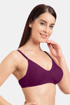 Tweens Double Layered Non Wired Full Coverage T-Shirt Bra - Dark Purple — thumbnail 3