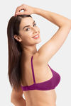 Tweens Double Layered Non Wired Full Coverage T-Shirt Bra - Magenta — thumbnail 4