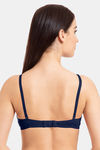 Tweens Double Layered Non Wired Full Coverage T-Shirt Bra - Navy Blue — thumbnail 2