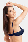 Tweens Double Layered Non Wired Full Coverage T-Shirt Bra - Navy Blue — thumbnail 4