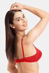 Tweens Double Layered Non Wired Full Coverage T-Shirt Bra - Red — thumbnail 4