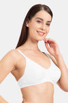 Tweens Double Layered Non Wired Full Coverage T-Shirt Bra - White — thumbnail 3
