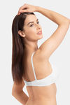 Tweens Double Layered Non Wired Full Coverage T-Shirt Bra - White — thumbnail 4