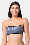 Tweens Padded Non Wired Demi Coverage Tube Bra - Chambray Print — thumbnail 1