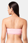 Tweens Girls Padded Non-Wired Demi Coverage Tube Bra - Melange Light Pink Print — thumbnail 2