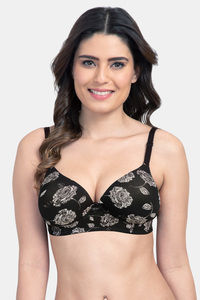 Black Floral Print
