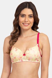 Cream Floral Print