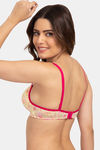 Tweens Padded Non Wired Full Coverage T-Shirt Bra - Cream Floral Print — thumbnail 3