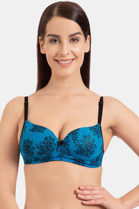 Tblue Leaf Print