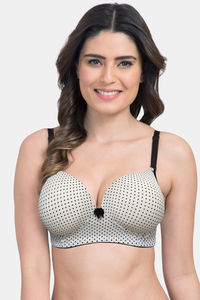 White Polka Dot Print