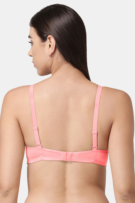 Tweens Padded Non Wired Full Coverage T-Shirt Bra - Coral — image 2