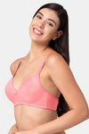 Tweens Padded Non Wired Full Coverage T-Shirt Bra - Coral — thumbnail 3