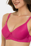 Tweens Padded Non Wired Full Coverage T-Shirt Bra - Dark Pink — thumbnail 4