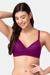 Tweens Padded Non Wired Full Coverage T-Shirt Bra - Dark Purple — thumbnail 3