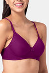 Tweens Padded Non Wired Full Coverage T-Shirt Bra - Dark Purple — thumbnail 4