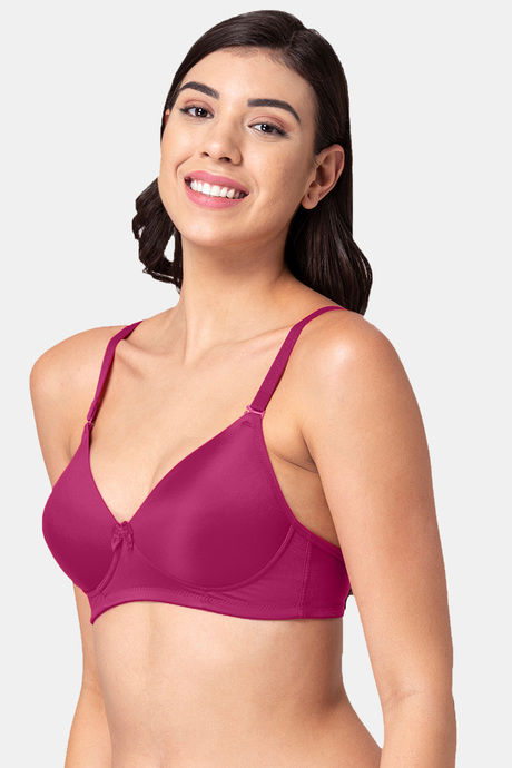Tweens Padded Non Wired Full Coverage T-Shirt Bra - Magenta — image 3