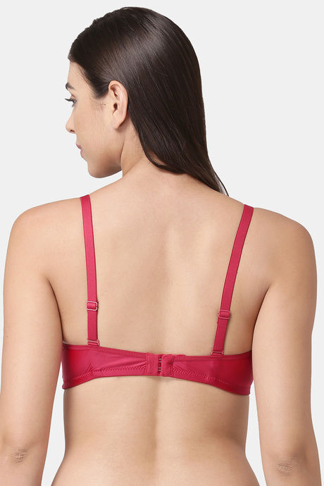 Tweens Padded Non Wired Full Coverage T-Shirt Bra - Maroon — image 2