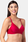 Tweens Padded Non Wired Full Coverage T-Shirt Bra - Maroon — thumbnail 3