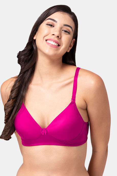 Tweens Padded Non Wired Full Coverage T-Shirt Bra - Wine — image 3