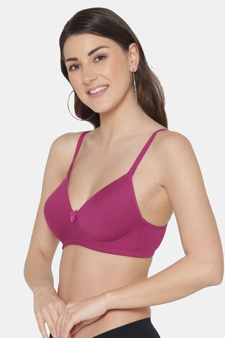 Tweens Padded Non-Wired Medium Coverage T-Shirt Bra - Wine — image 4