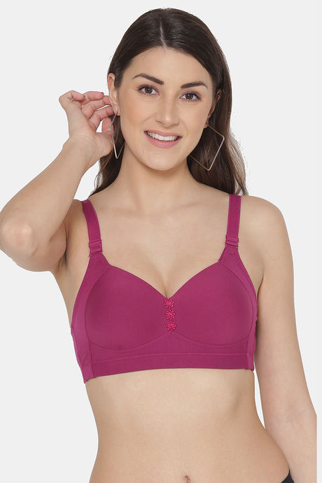 Tweens Padded Non-Wired Full Coverage T-Shirt Bra - Wine — image 5