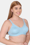 Tweens Double Layered Non-Wired Full Coverage Minimiser Bra - Blue — thumbnail 3