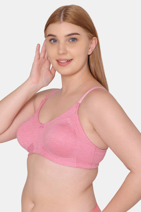 Tweens Double Layered Non-Wired Full Coverage Minimiser Bra - Pink — image 4