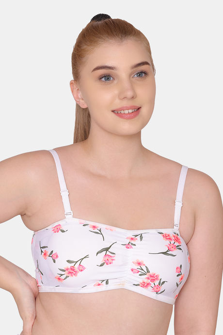 Tweens Padded Non-Wired Medium Coverage Tube Bra - Multicolor — image 3