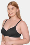 Tweens Padded Non-Wired Full Coverage T-Shirt Bra - Black — thumbnail 3