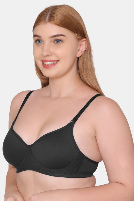 Tweens Padded Non-Wired Full Coverage T-Shirt Bra - Black — image 4