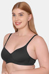 Tweens Padded Non-Wired Full Coverage T-Shirt Bra - Black — thumbnail 4