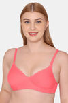 Tweens Padded Non-Wired Full Coverage T-Shirt Bra - Coral — thumbnail 1