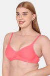 Tweens Padded Non-Wired Full Coverage T-Shirt Bra - Coral — thumbnail 4