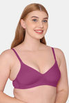 Tweens Padded Non-Wired Full Coverage T-Shirt Bra - Magenta — thumbnail 3