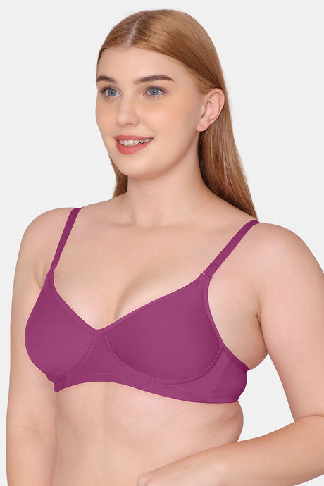 Tweens Padded Non-Wired Full Coverage T-Shirt Bra - Magenta — image 4