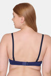 Tweens Padded Non-Wired Full Coverage T-Shirt Bra - Navy Blue — thumbnail 2