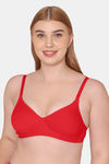 Tweens Padded Non-Wired Full Coverage T-Shirt Bra - Red — thumbnail 1