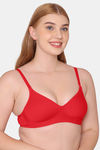 Tweens Padded Non-Wired Full Coverage T-Shirt Bra - Red — thumbnail 3