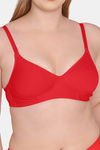 Tweens Padded Non-Wired Full Coverage T-Shirt Bra - Red — thumbnail 5