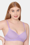 Tweens Padded Non-Wired Full Coverage T-Shirt Bra - Violet — thumbnail 3
