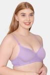 Tweens Padded Non-Wired Full Coverage T-Shirt Bra - Violet — thumbnail 4
