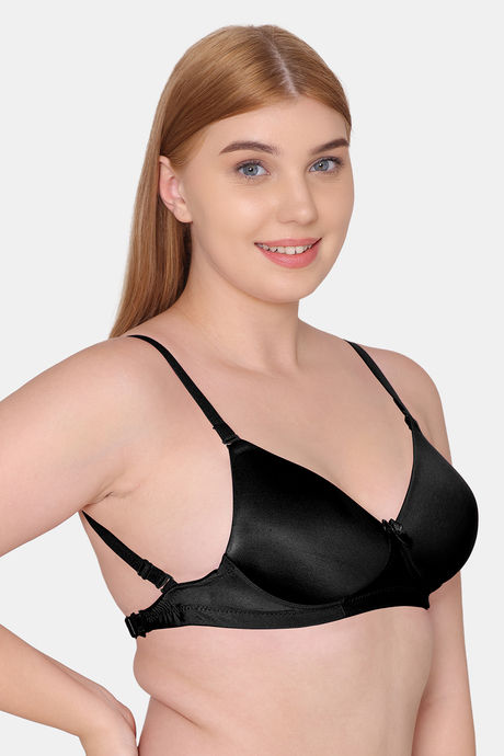 Tweens Padded Non-Wired Full Coverage T-Shirt Bra - Black — image 3