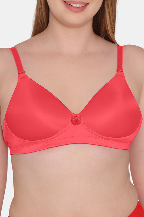 Tweens Padded Non-Wired Full Coverage T-Shirt Bra - Coral — image 5