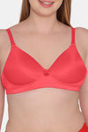 Tweens Padded Non-Wired Full Coverage T-Shirt Bra - Coral — thumbnail 5