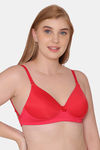 Tweens Padded Non-Wired Full Coverage T-Shirt Bra - Red — thumbnail 4