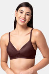 Tweens Padded Non-Wired Full Coverage T-Shirt Bra - Coffee — thumbnail 1