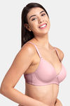 Tweens Padded Non-Wired Full Coverage T-Shirt Bra - Plum — thumbnail 3