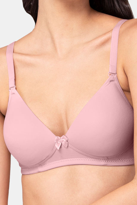 Tweens Padded Non-Wired Full Coverage T-Shirt Bra - Plum — image 5
