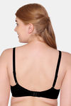 Tweens Double Layered Non-Wired Full Coverage T-Shirt Bra - Black — thumbnail 2